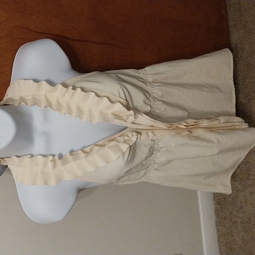 Ruffle Backless Top